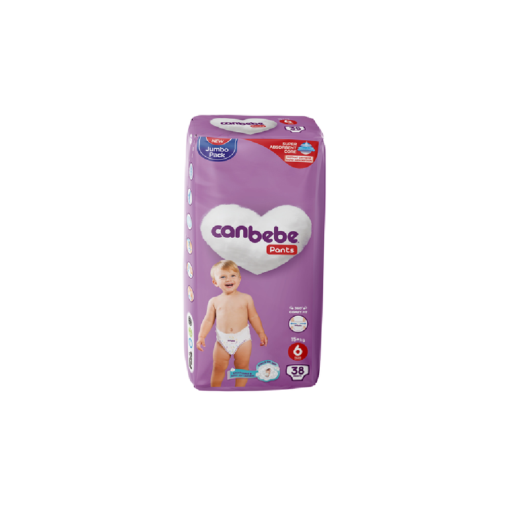 CANBEBE PANTS JUMBO EXTRA LARGE NO.6 38 PC