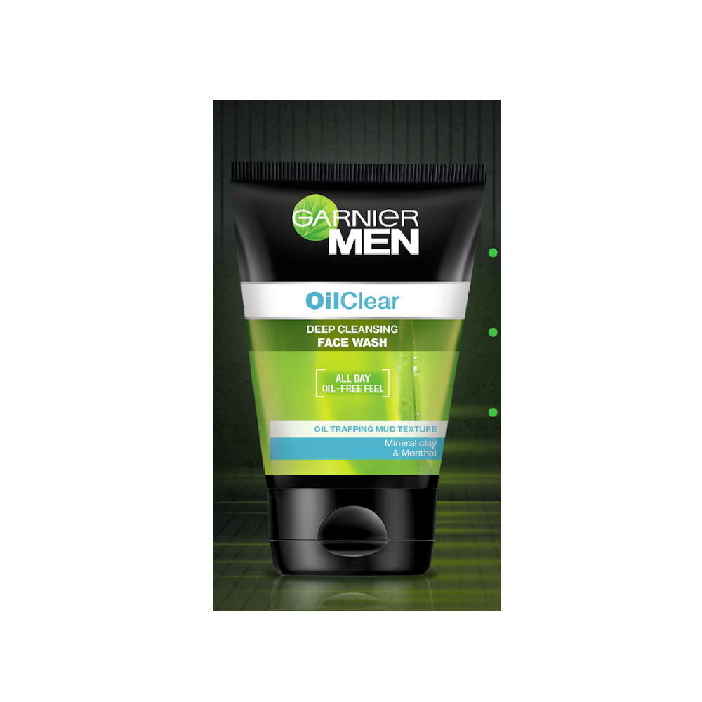 GARNIER MEN OIL CLEAR DEEP CLEANSING FACE WASH 100ML