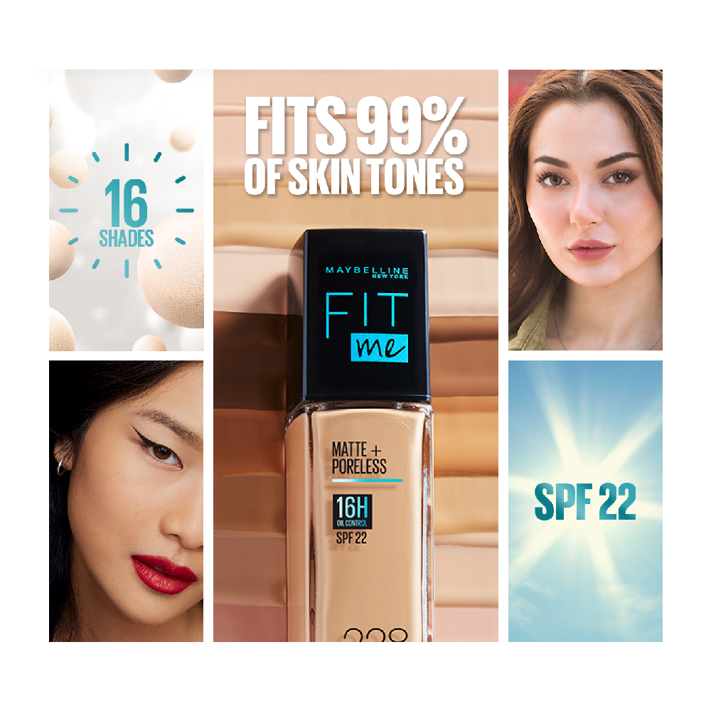 MAYBELLINE PRIMER FIT ME FOUNDATION MATTE AND PORELESS SPF 1