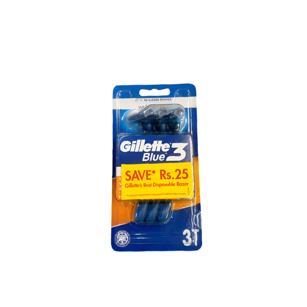 GILLETTE BLUE 3 RAZOR 3PC SET PACK