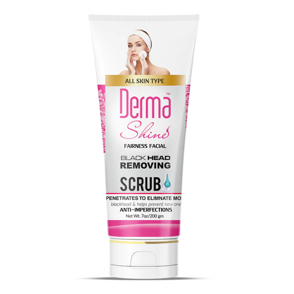 DERMA SHINE BLACK HEAD REMOVING SCRUB 200 ML PC
