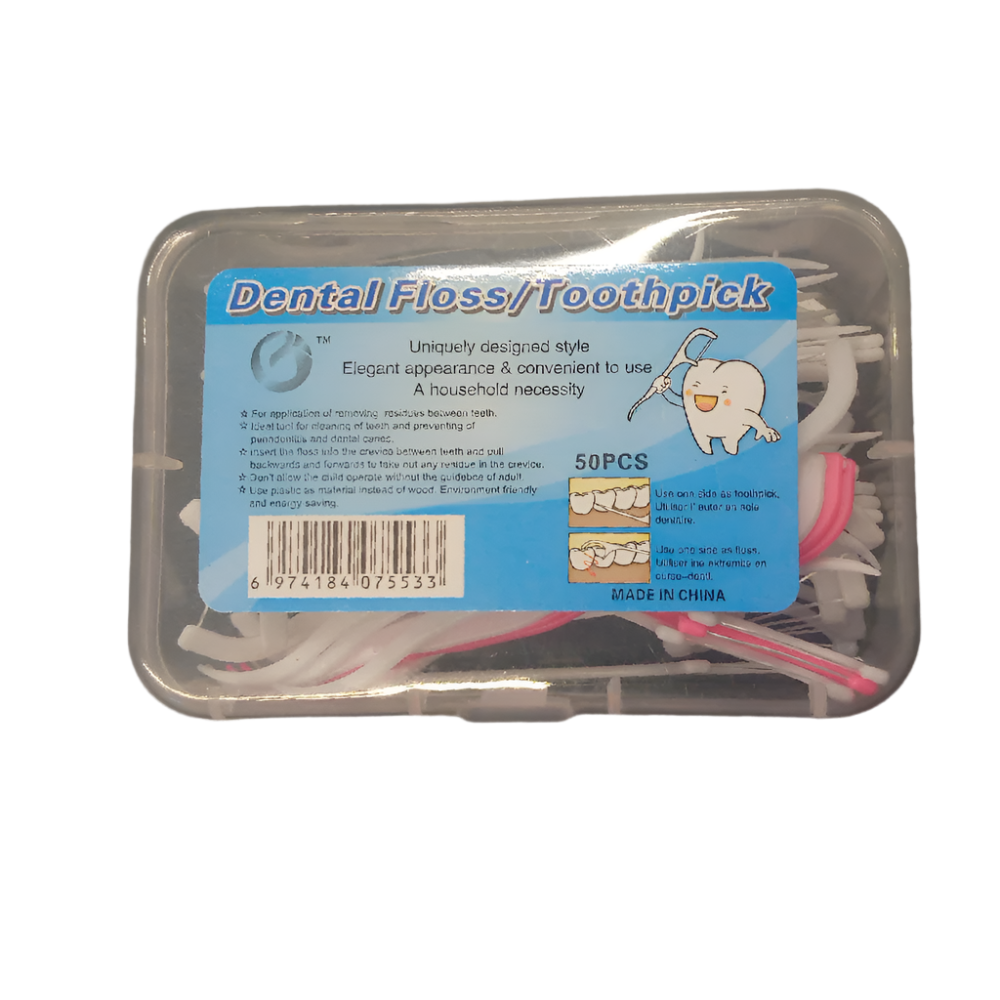 DENTAL FLOSS TOOTH PICK MACROMOLECULE CARE 50 PC