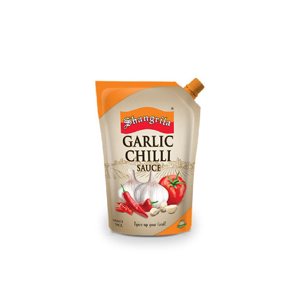 SHANGRILA SAUCE CHILLI GARLIC POUCH 400 GM