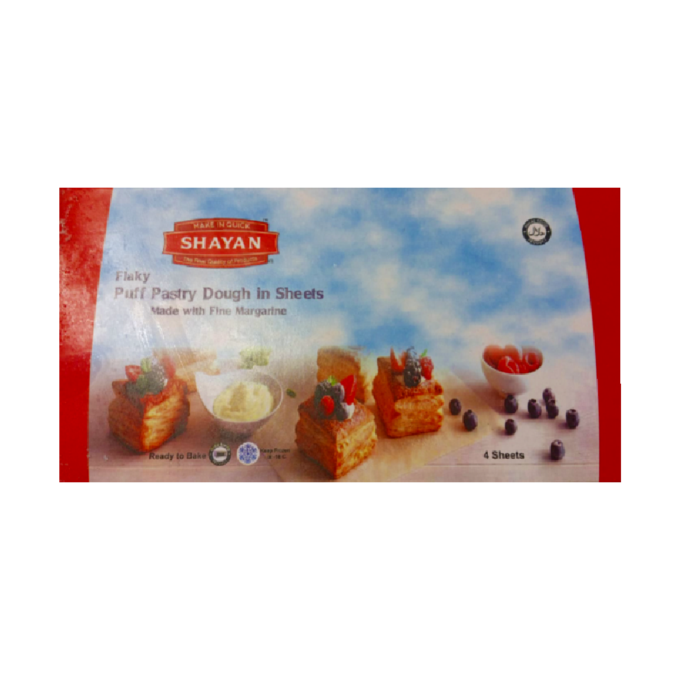 SHAYAN PUFF PASTRY 4 SHEETS LARGE