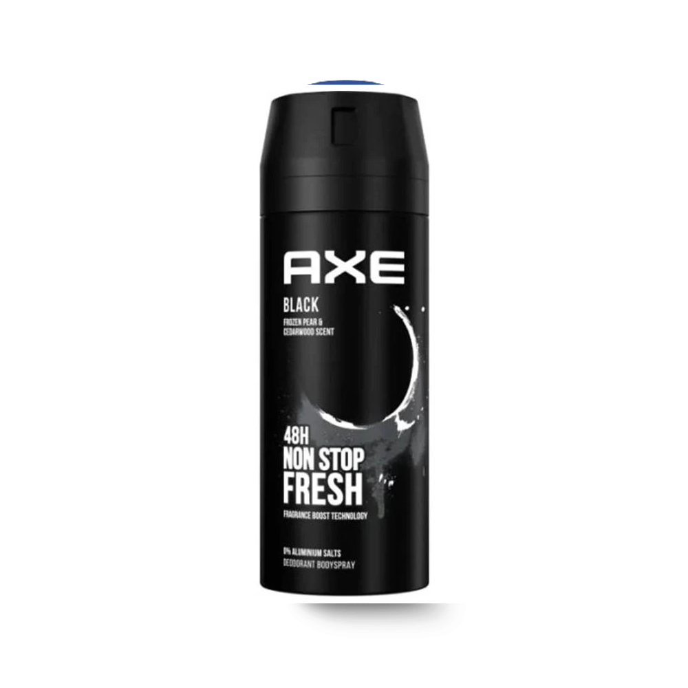 AXE DEODORANT BLACK FROZEN PEAR & CEDARWOOD SCENT 150 ML
