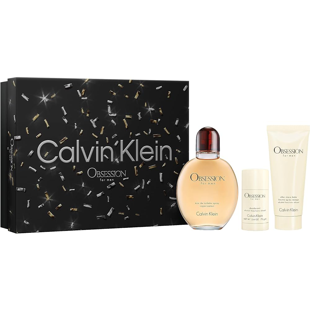 CALVIN KLEIN OBSESSION FOR MEN EDT 3PC GIFT SET