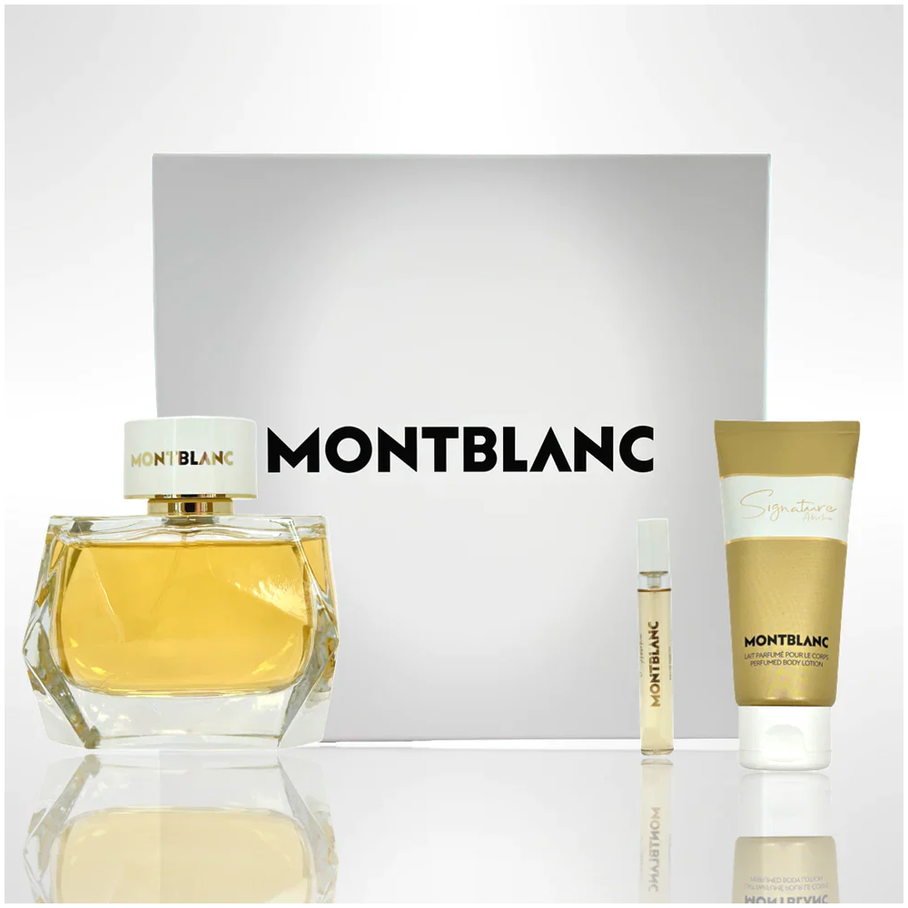 MONT BLANC SIGNATURE ABSOLU POUR FEMME 3PC GIFT SET