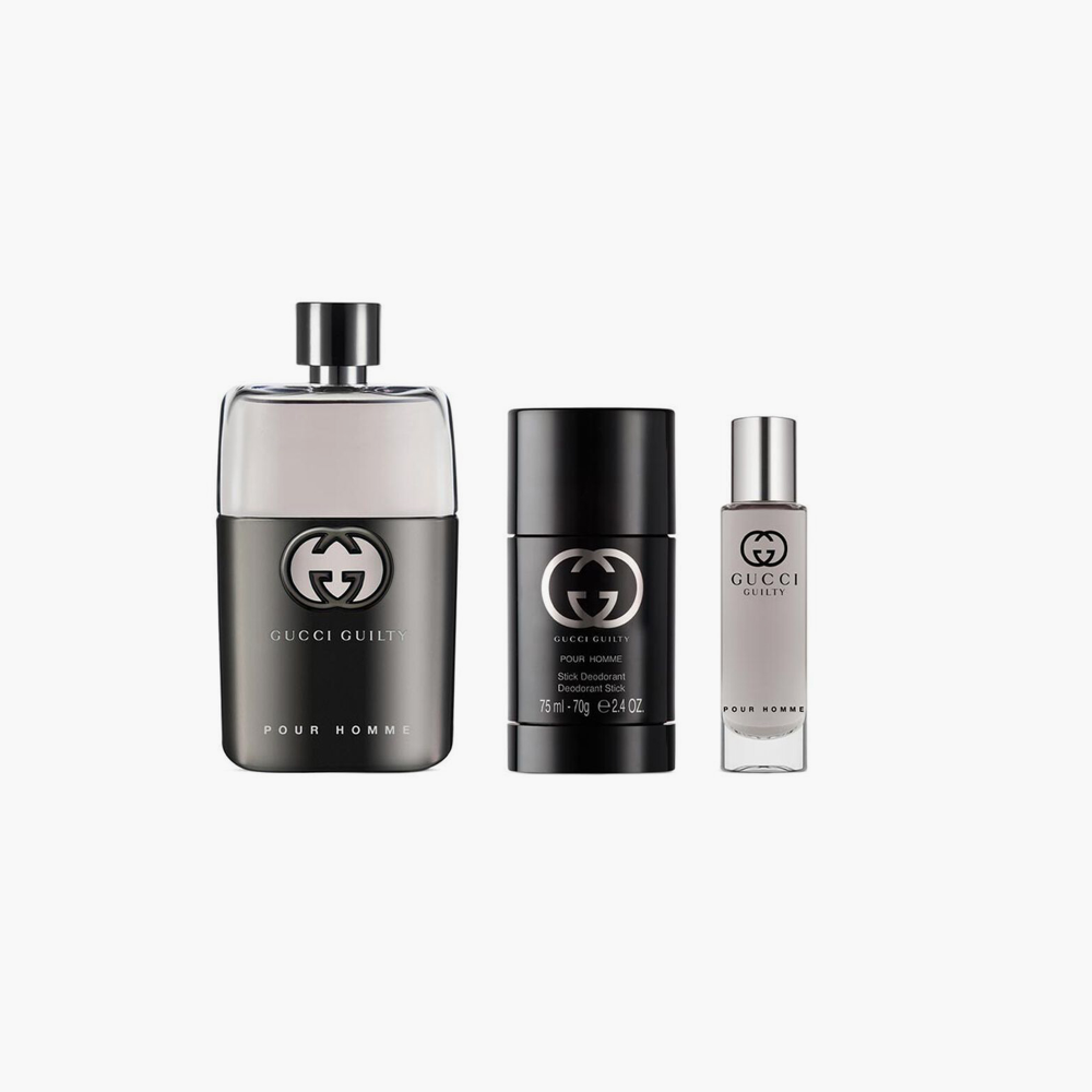 GUCCI GUILTY POUR HOMME EDT 3PC GIFT SET