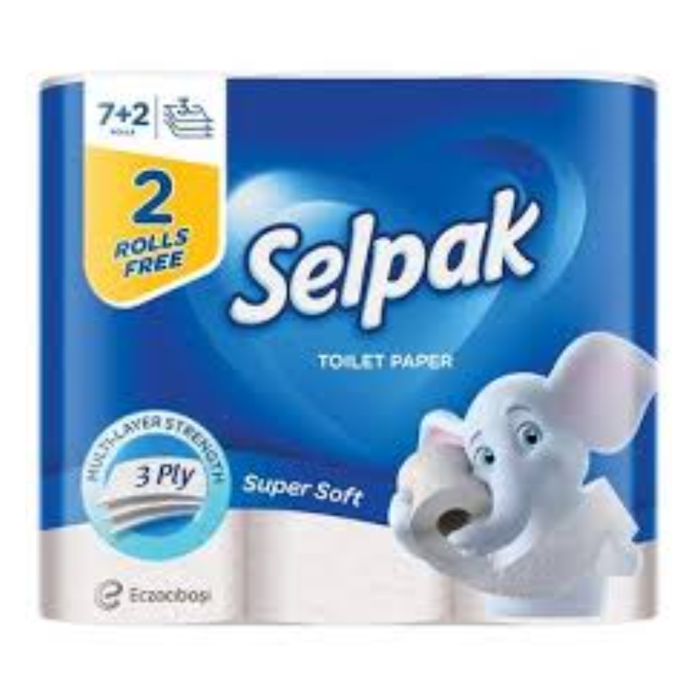 SELPAK TOILET ROLL SUPER SOFT 9PC PACK