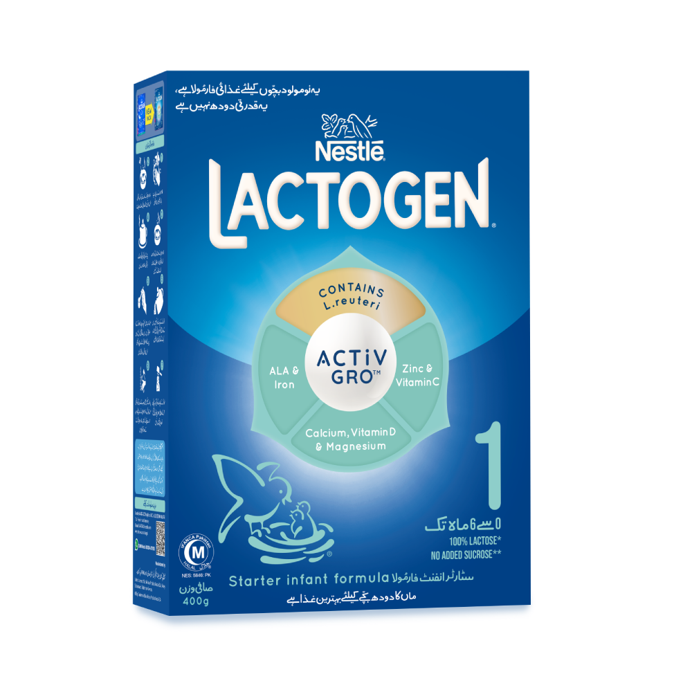 NESTLE LACTOGEN 1 MILK POWDER COMFORTIS PLUS 400 GM
