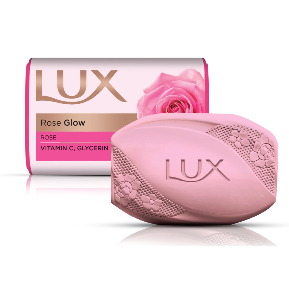 LUX SOAP ROSE GLOW VITAMIN C GLYCERIN 98 GM