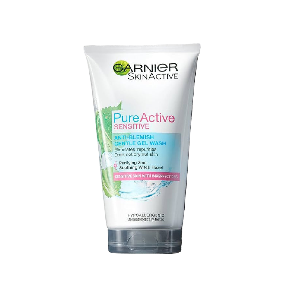 GARNIER GEL FACE WASH PURE ACTIVE SENSITIVE 150 ML