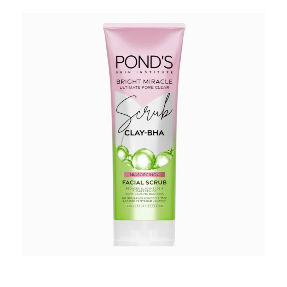 PONDS CLEAR SOLUTION ANTIBACTERIAL + CLARTY SCRUB 100G
