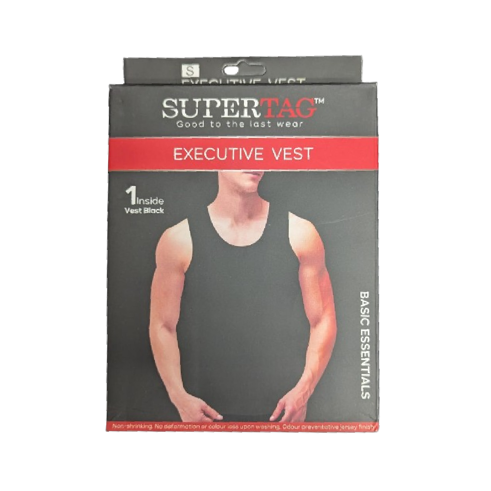SUPER SANDO VEST BLACK SMALL P1