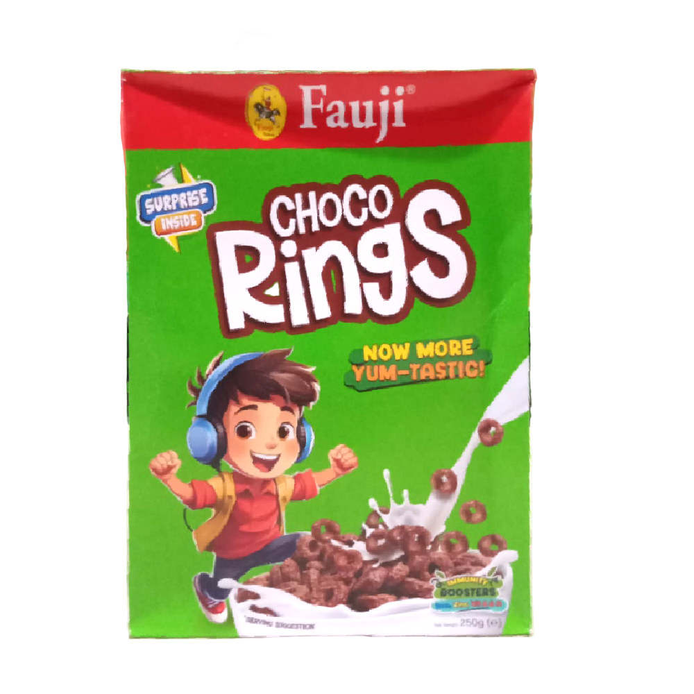 FAUJI CEREAL CHOCO RINGS 250 GM