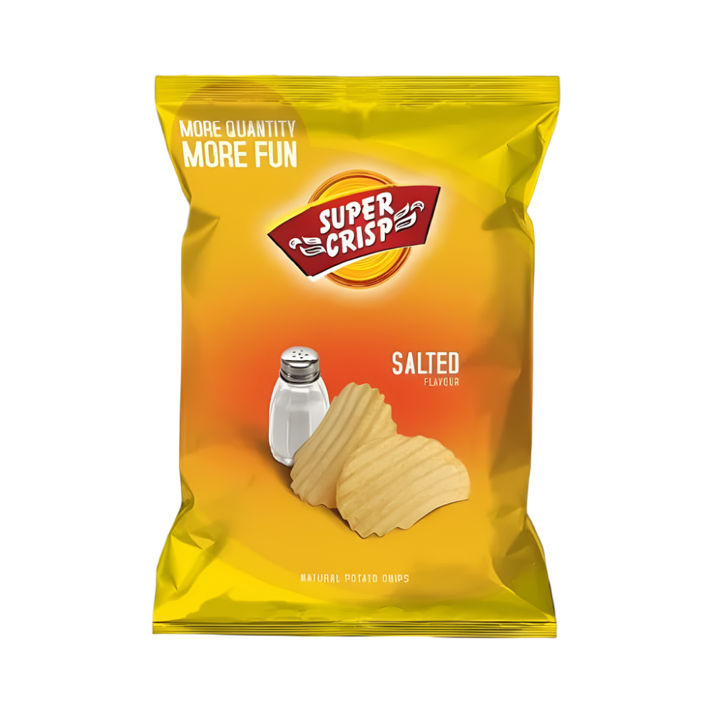 SUPER CRISP CHIPS PLAIN SALTED 32 GM