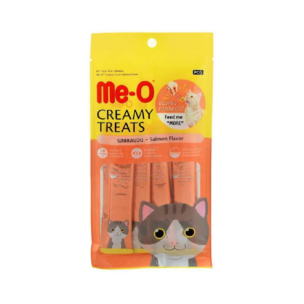 ME-O CAT FOOD CREAMY TREATS SALMON 60 GM