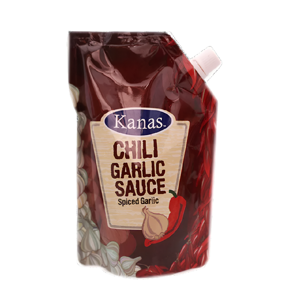 KANAS CHILLI GARLIC SAUCE SPICED POUCH 800 GM