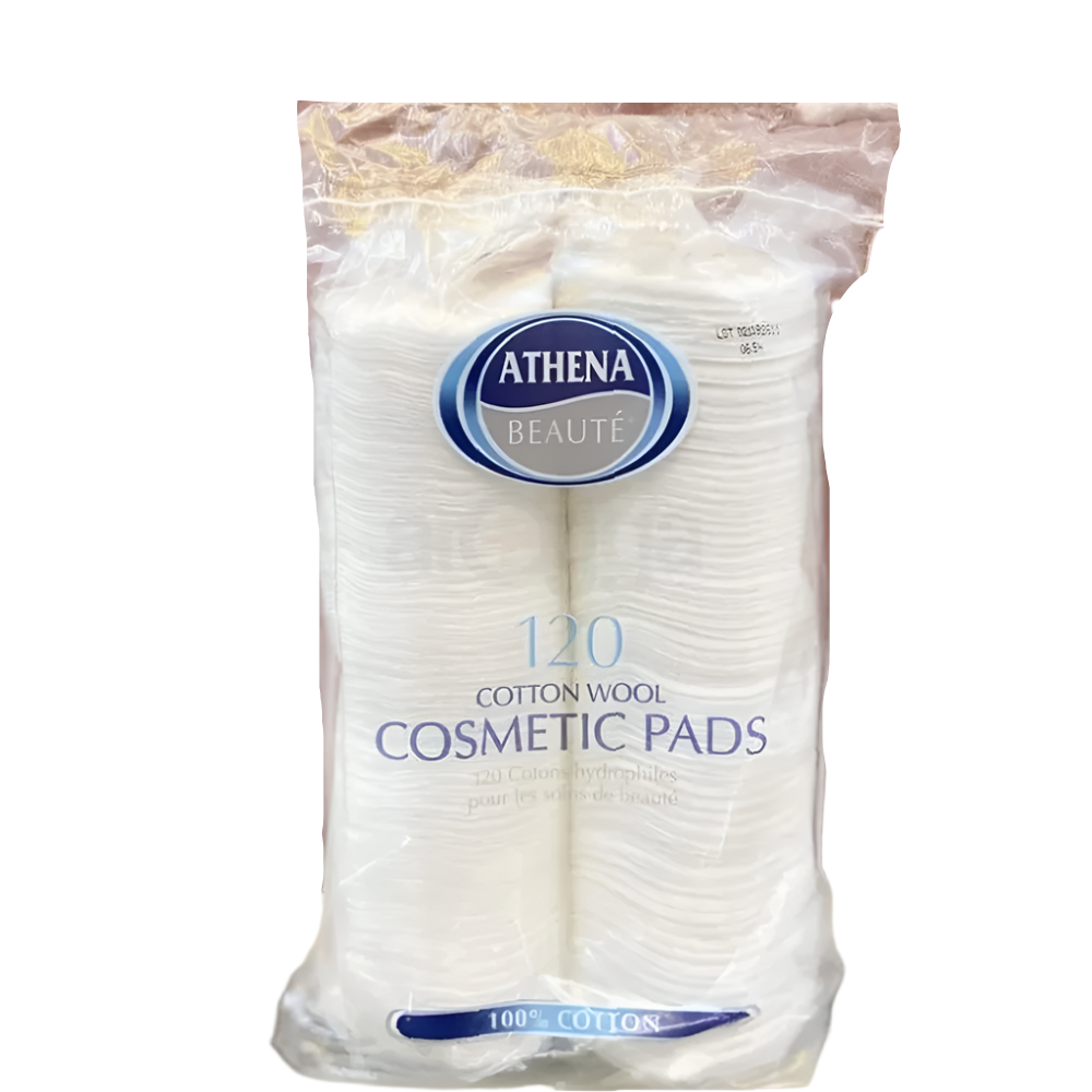 ATHENA COSMETIC PADS COTTON WOOL 120 PC