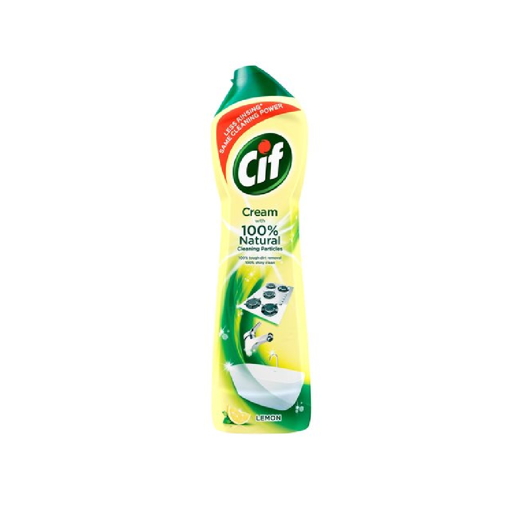 CIF CLEANER CREAM CLEAN BOOST LEMON 500 ML