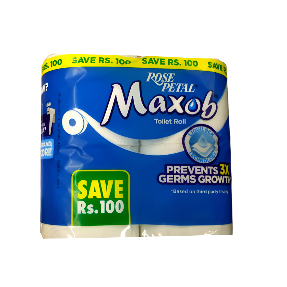 ROSE PETAL TISSUE MAXOB ROLL PACK OF 4 SAVE RS100