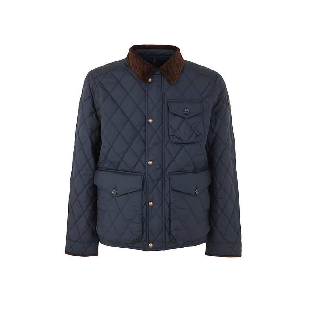 RL MEN L/S DIAMOND PUFFER JACKET 459003 NVY L (IRW)