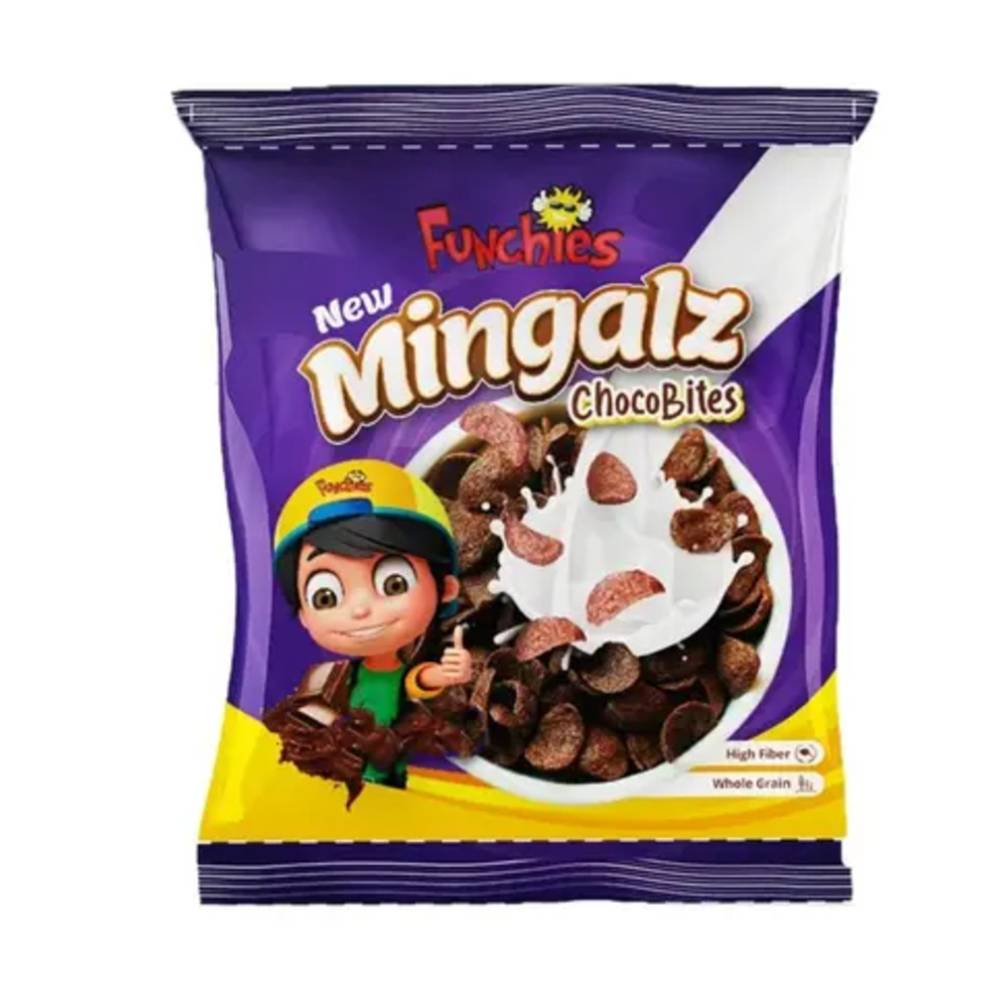 FUNCHIES PURPLE MINGALZ CHOCO BITES 20GM