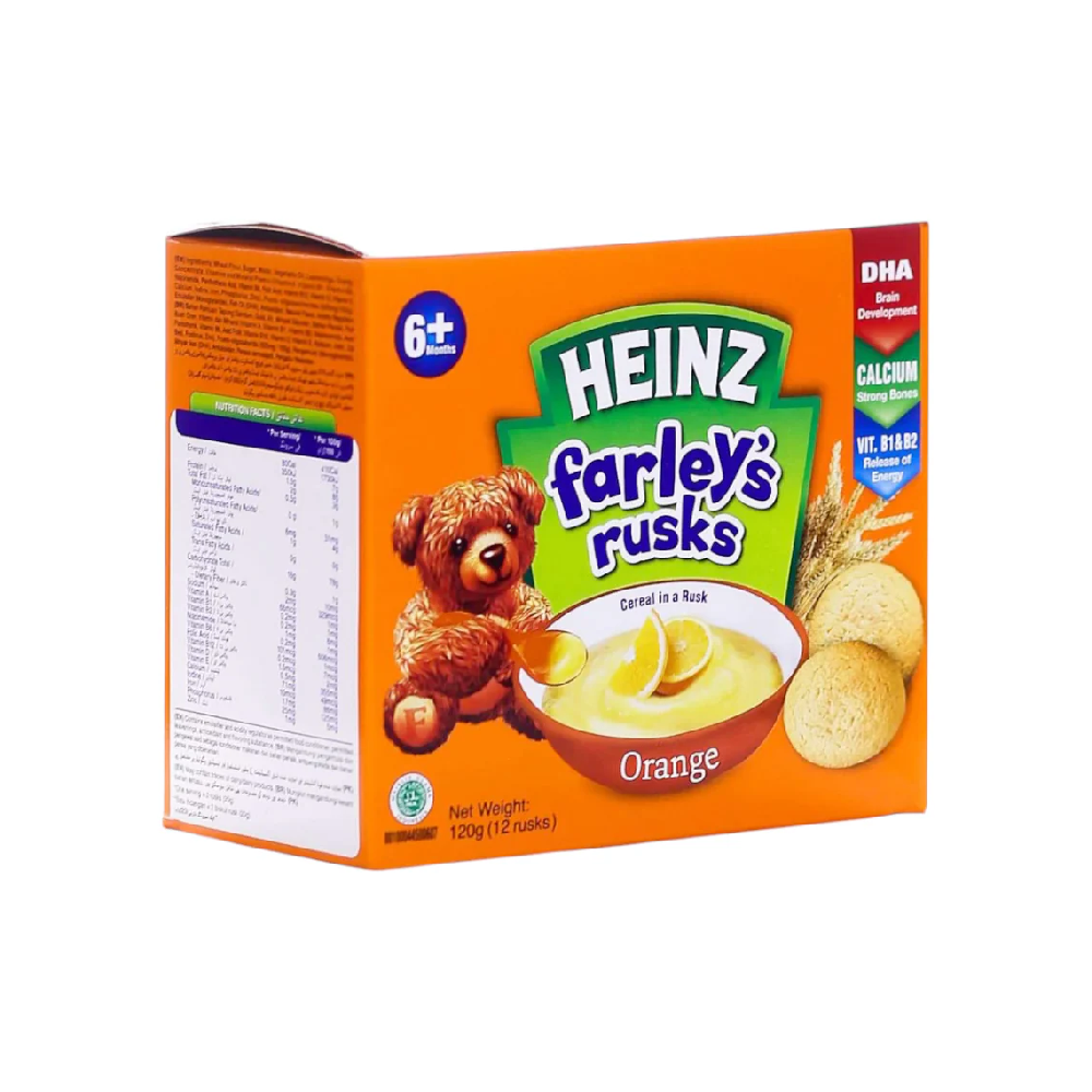 HEINZ FARLEYS RUSK ORANGE 12PC 120 GM
