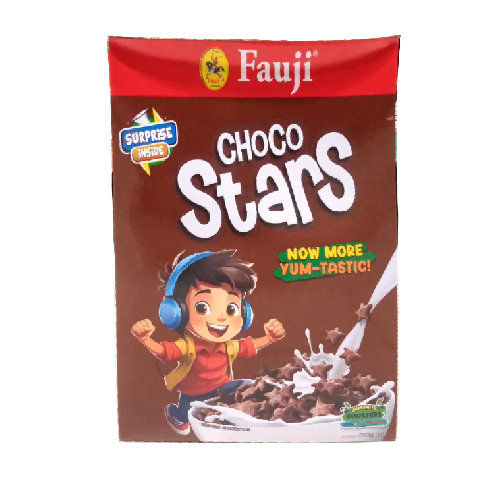 FAUJI CEREAL CHOCO STARS 250 GM