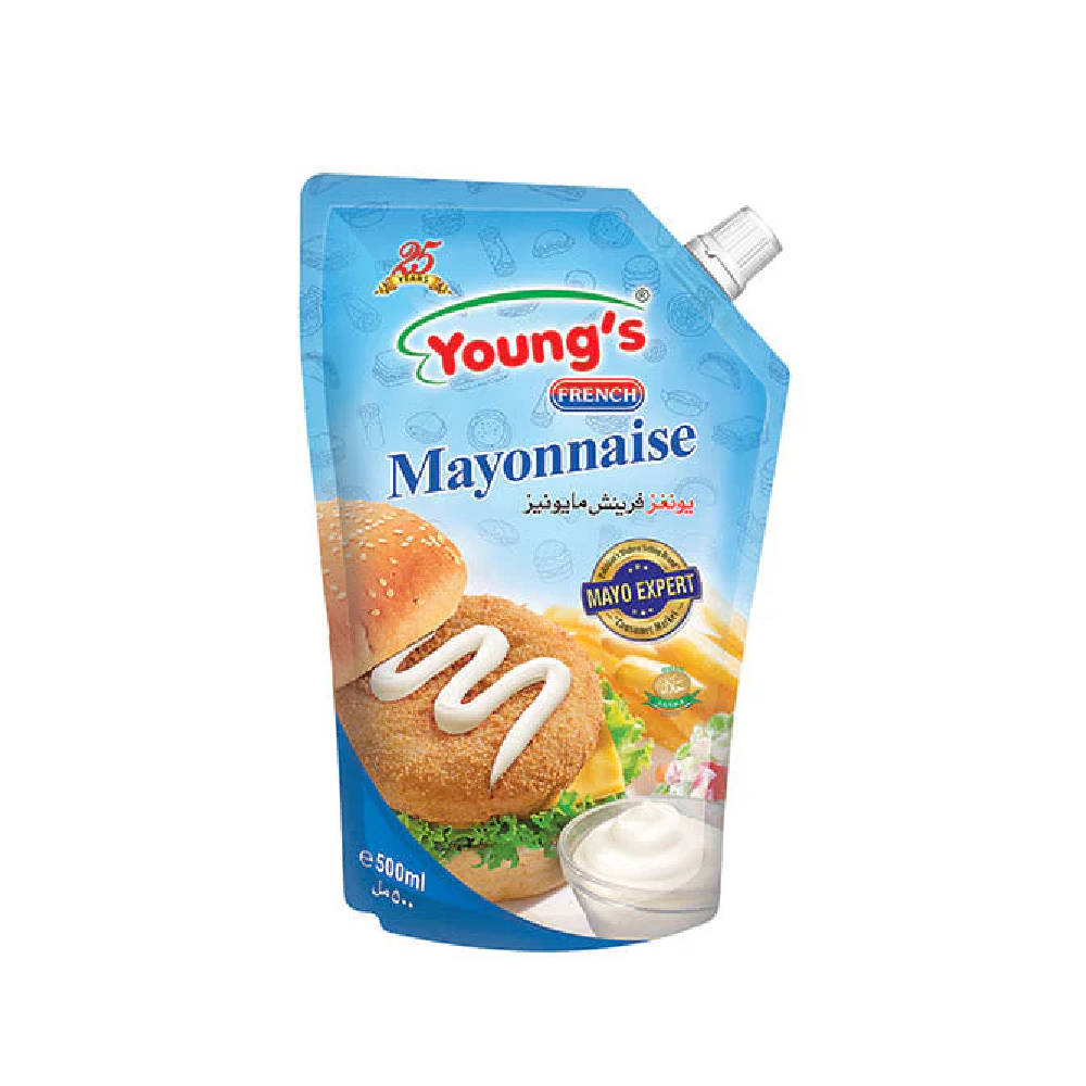 YOUNGS FRENCH MAYONNAISE SMART POUCH 500 ML