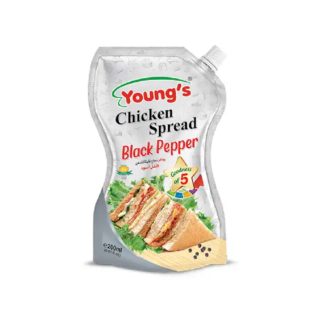 YOUNGS CHICKEN SPREAD BLACK PEPPER 200 GM