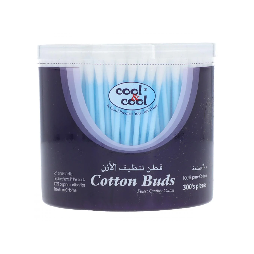 COOL & COOL COTTON BUDS COLOURS 300S BOX