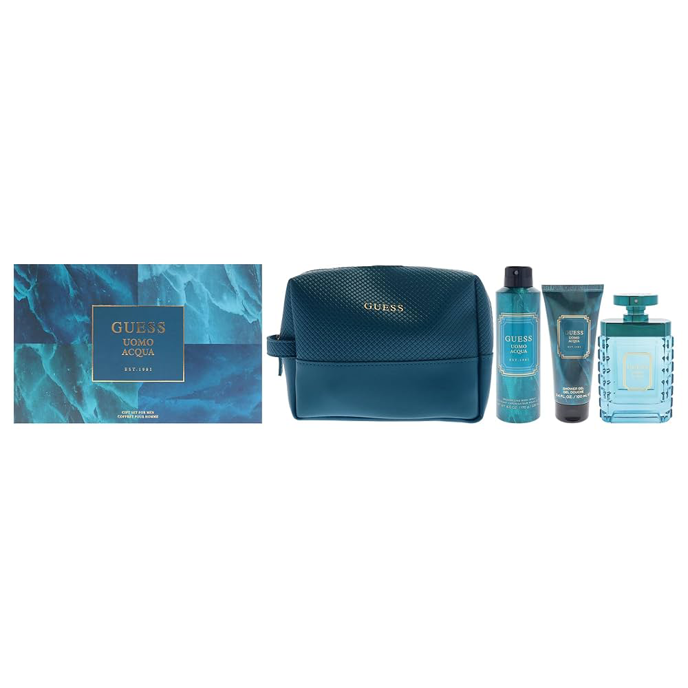GUESS UOMO ACQUA FOR MEN 4PC GIFT SET