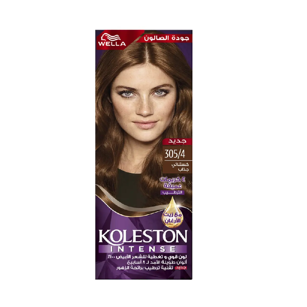 WELLA KOLESTON HAIR COLOR CREAM CHESTNUT 305/4 PC
