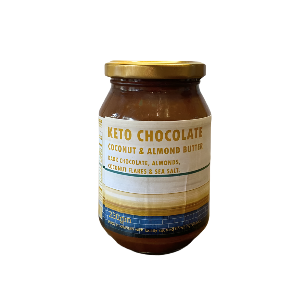 KETO DARK CHOCOLATE COCONUT AND ALMOND BUTTER 200GM