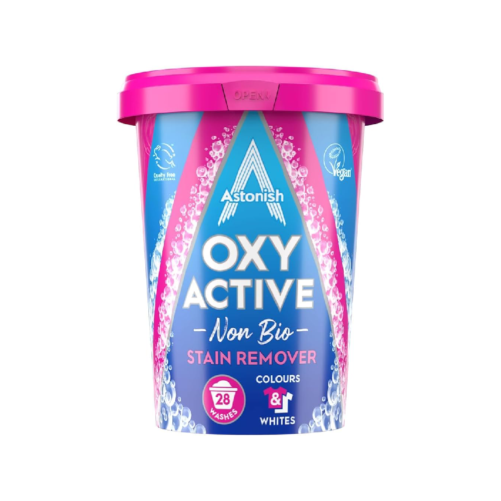 ASTONISH OXY ACTIVE NON BIO STAIN REMOVER 625 GM