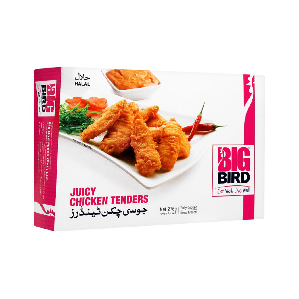 BIG BIRD JUICY CHICKEN TENDERS SMALL 216GM