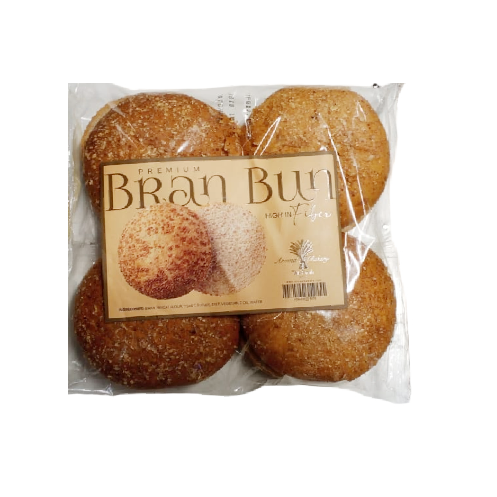 AROMA BRAN BURGER BUN 4PC