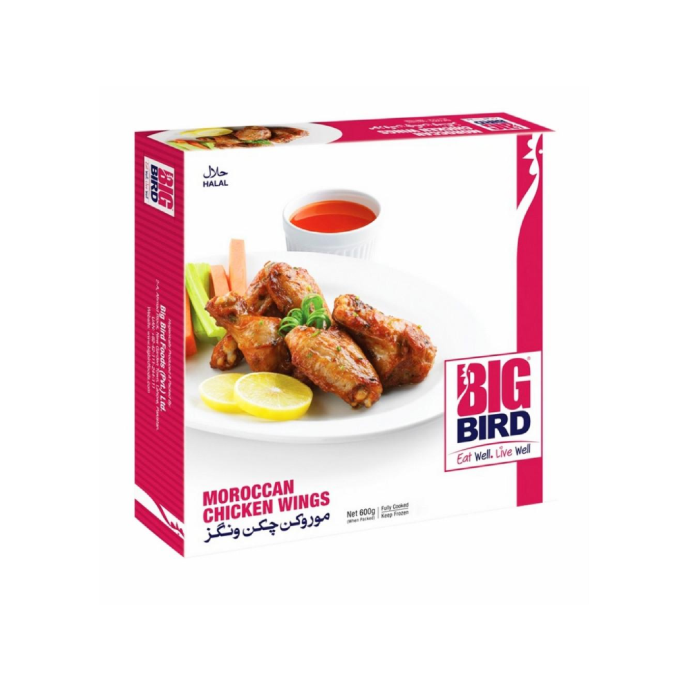 BIG BIRD MOROCCAN CHICKEN WING 600 GM PC