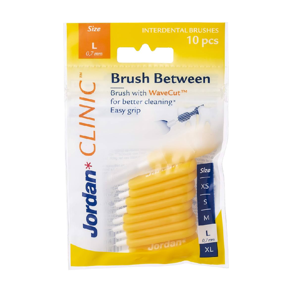 JORDAN CLINIC BRUSH BETWEEN 10PCS LARGE