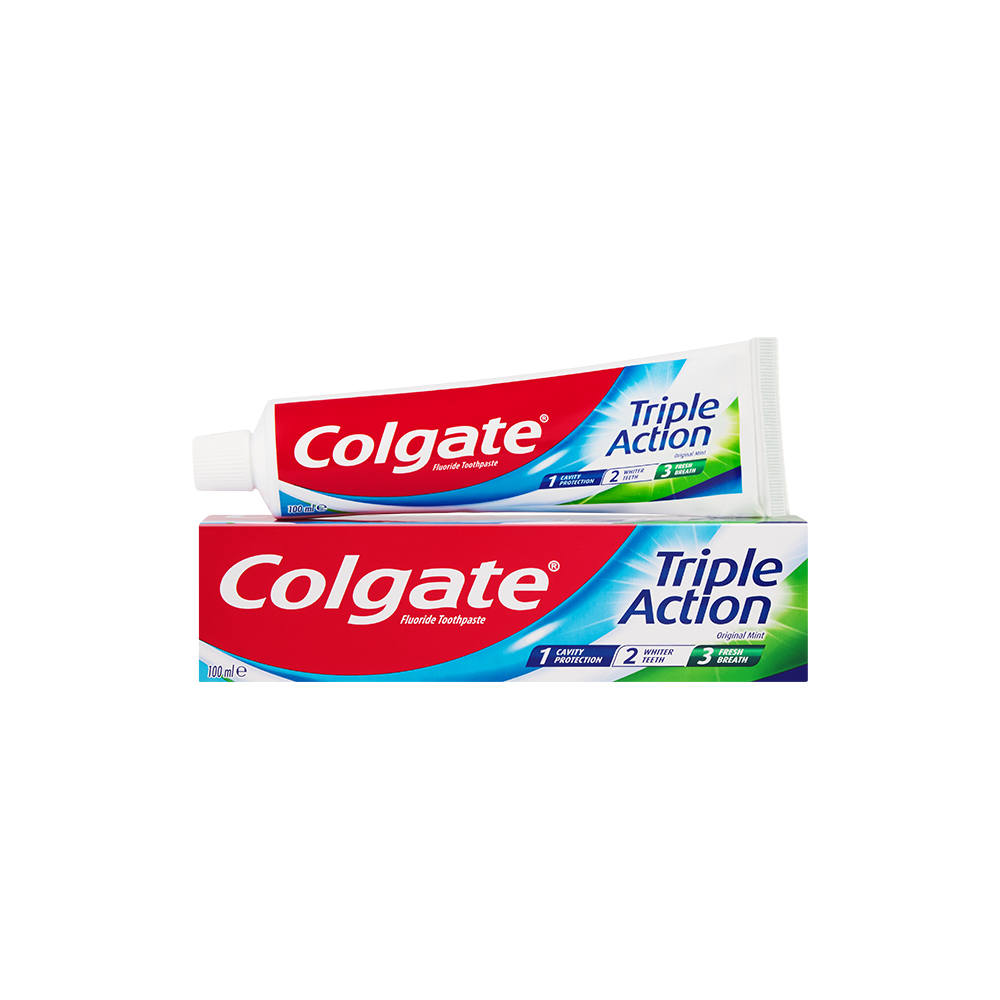 COLGATE TOOTH PASTE TRIPLE ACTION ORIGINAL MINT 100 ML