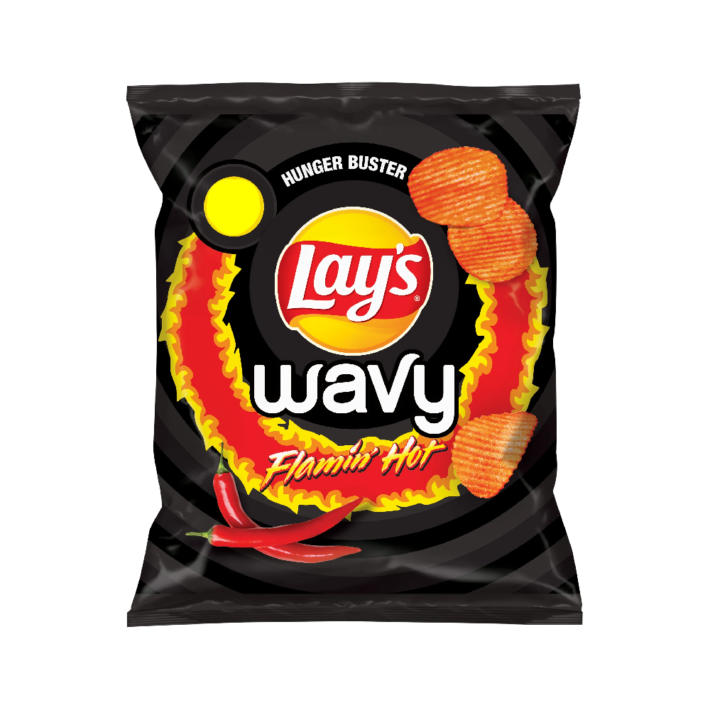 LAYS WAVY FLAMING HOT CHIPS 45 GM