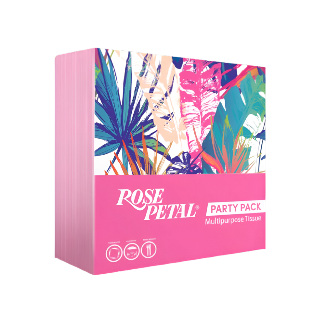 ROSE PETAL TISSUE PARTY PACK PINK 400 SHEET