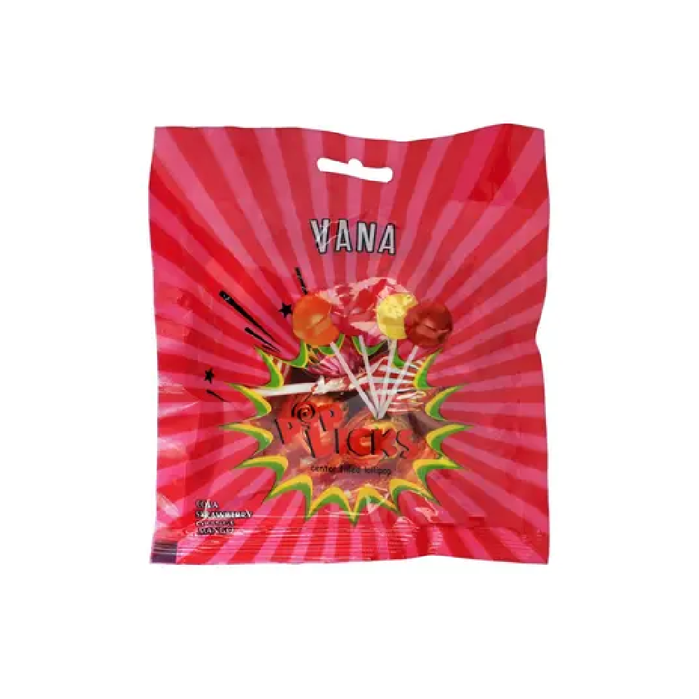 VANA POPLICKS LOLLIPOP POUCH 10PCS 130GM