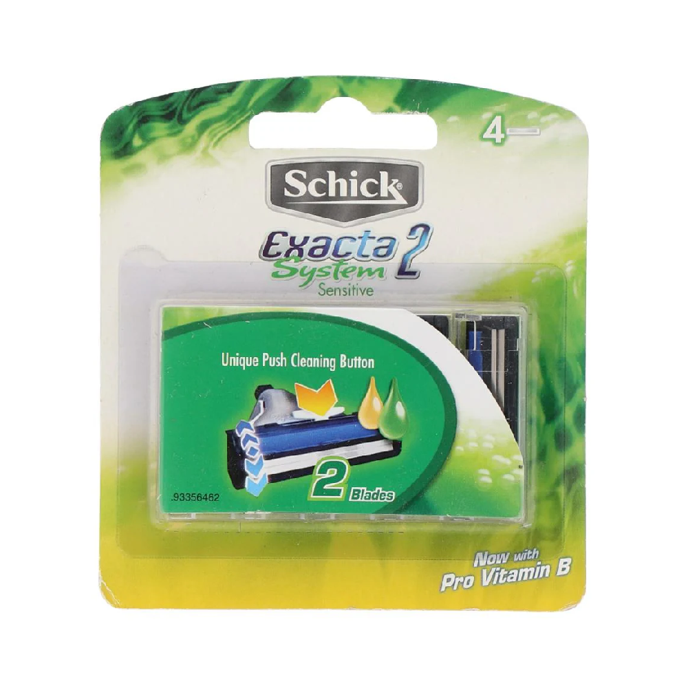 SCHICK EXACTA 2 SYSTEM RAZOR SENSITIVE REFILL PC