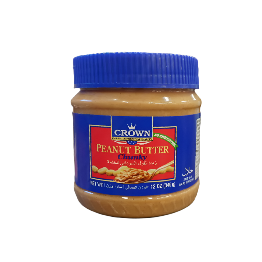CROWN PEANUT BUTTER CHUNKY 340 GM