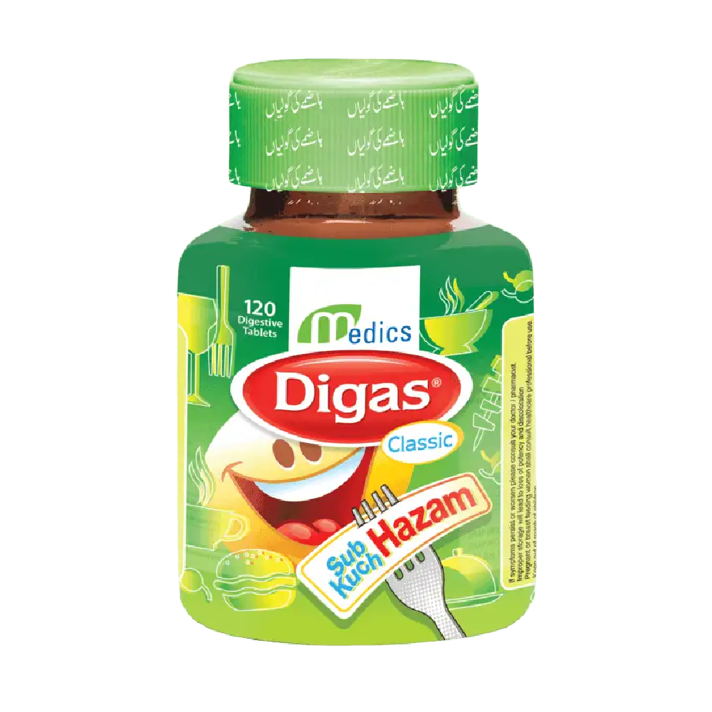MEDICS DIGAS CLASSICI HAZAM 120 TABLETS