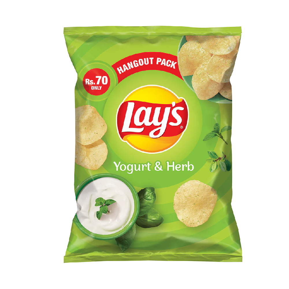 LAYS YOUGRT & HERB CHIPS 45 GM