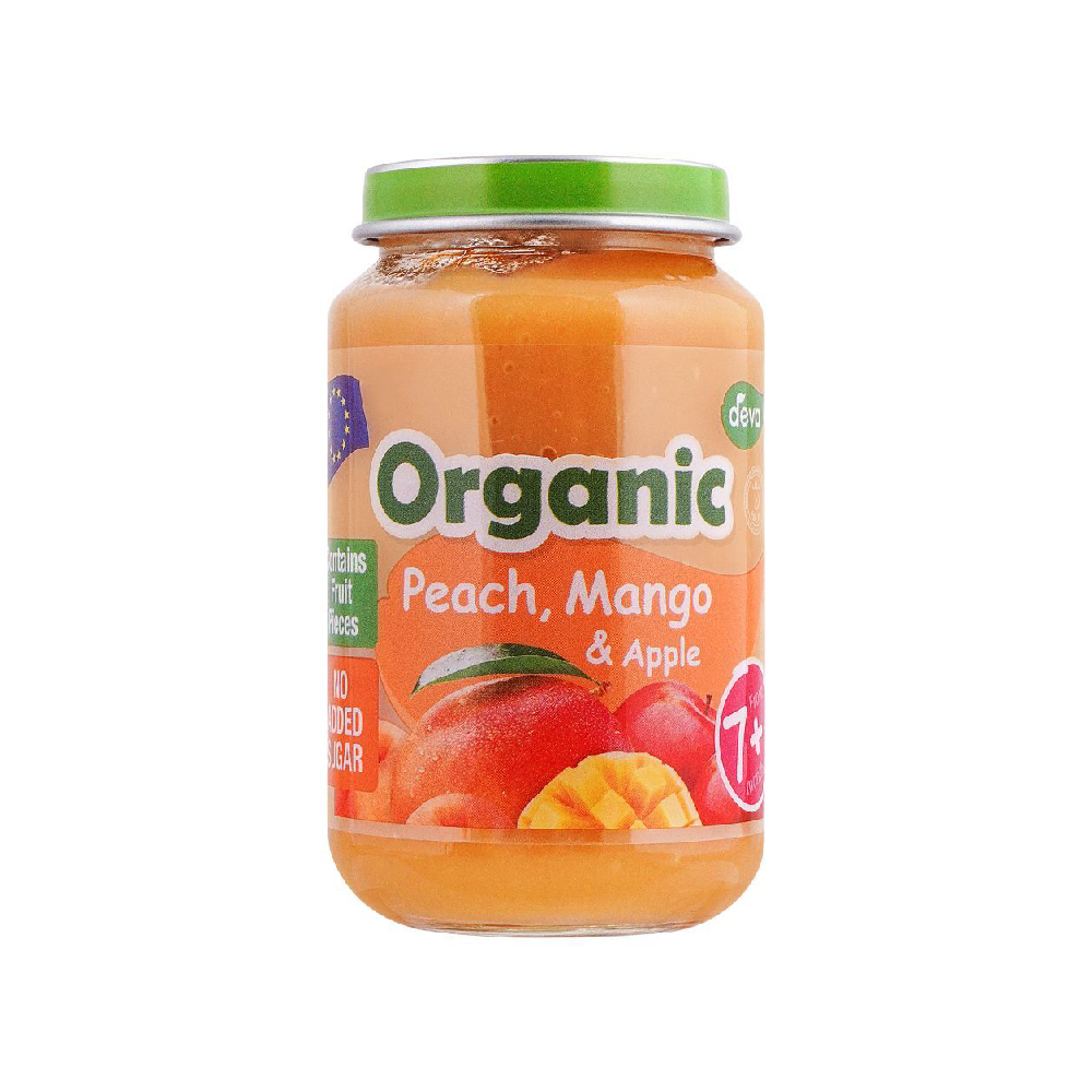 DEVA BABY FOOD PEACH MANGO & APPLE 7+ ORGANIC 200 GM