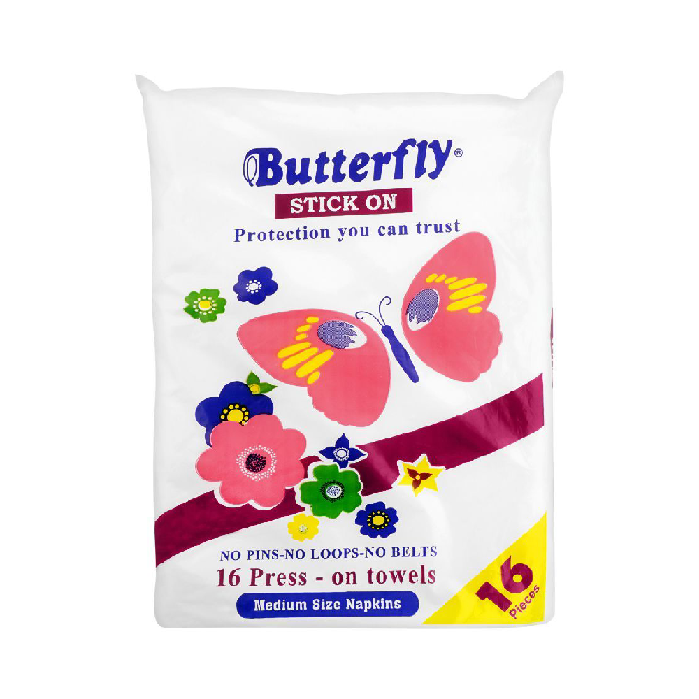 BUTTER STICK ON MEDIUM SIZE NAPKIN 16 PCS